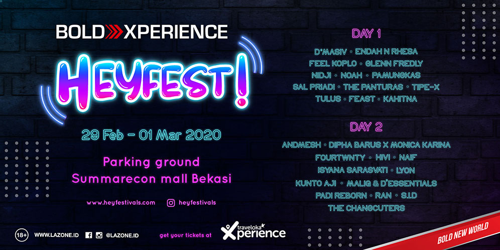 Heyfest! Bold Xperience Hadirkan Noah hingga Andmesh